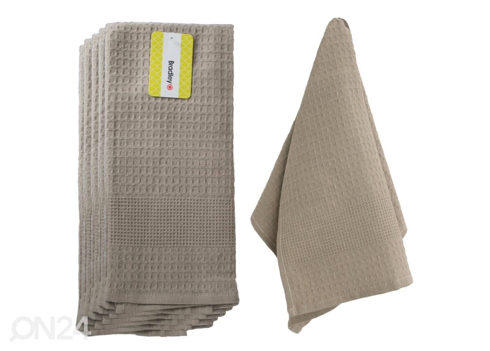 Bradley keittiöpyyhkeet beige 40 x 60 cm, 5 kpl kuvasuurennos