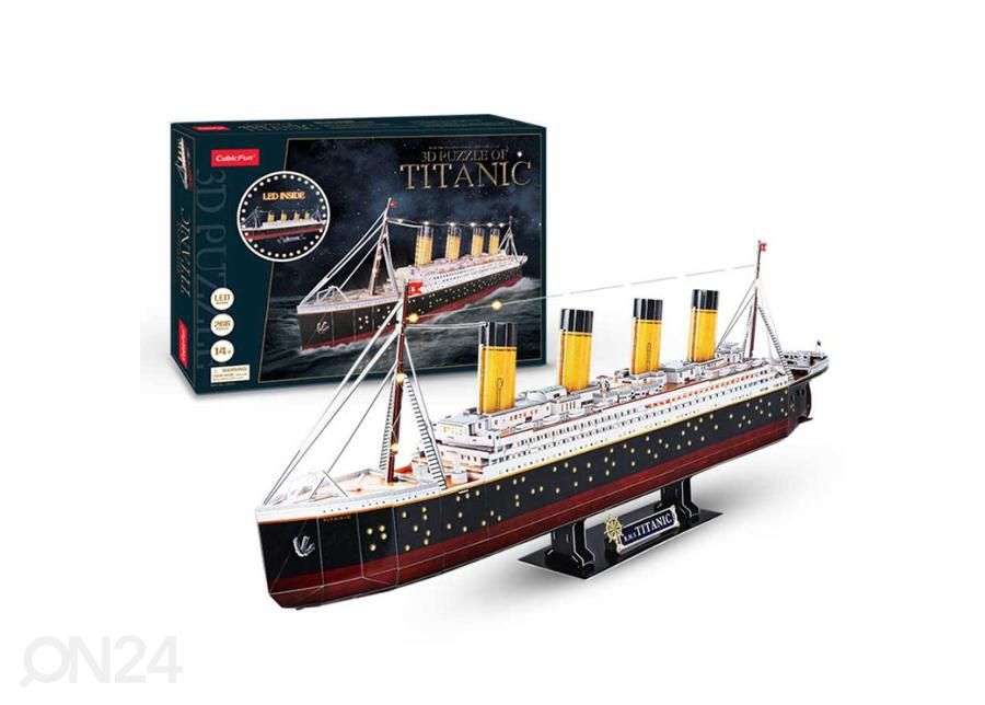 CUBICFUN 3D Palapeli LED Titanic kuvasuurennos