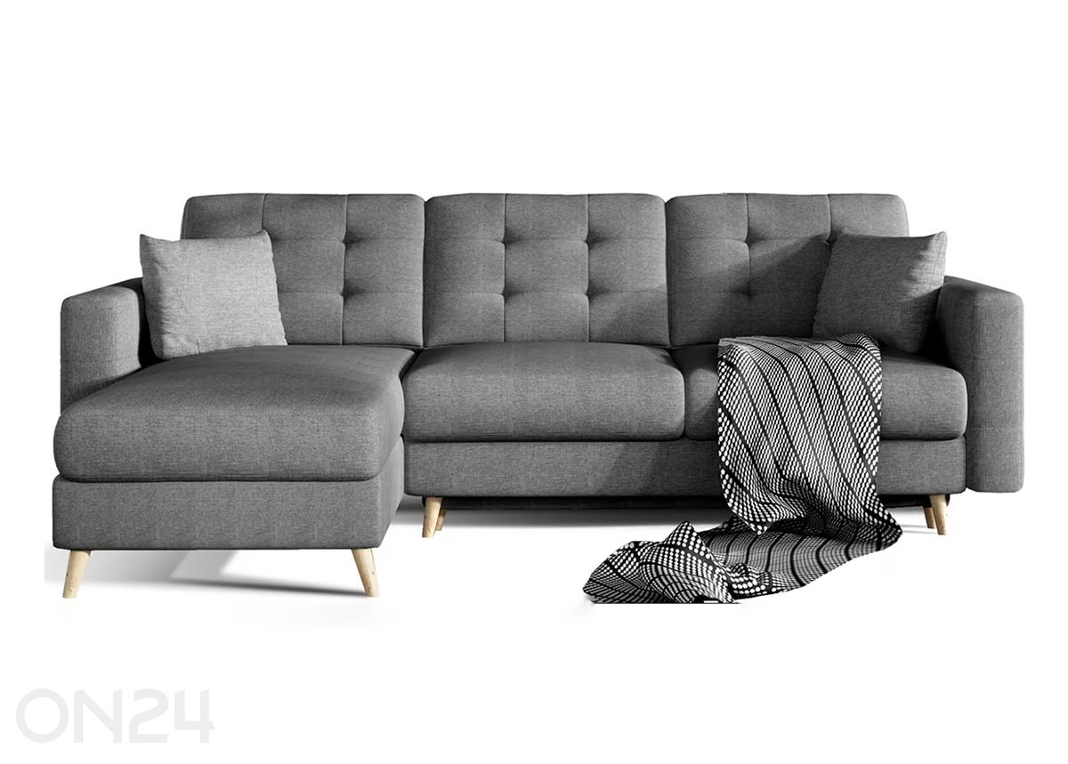 Divaanivuodesohva vuodevaatelaatikolla kuvasuurennos