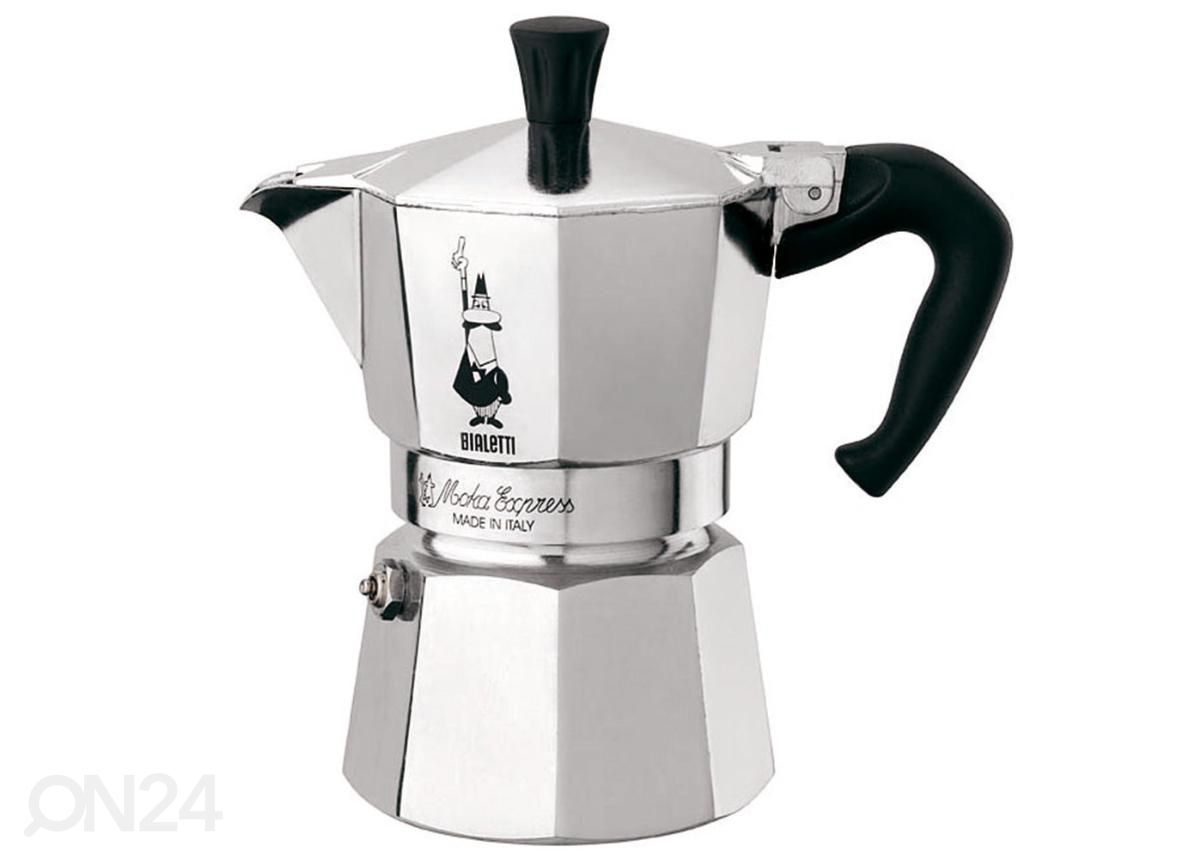 Espressokannu Bialetti Moka express 3 kupille kuvasuurennos