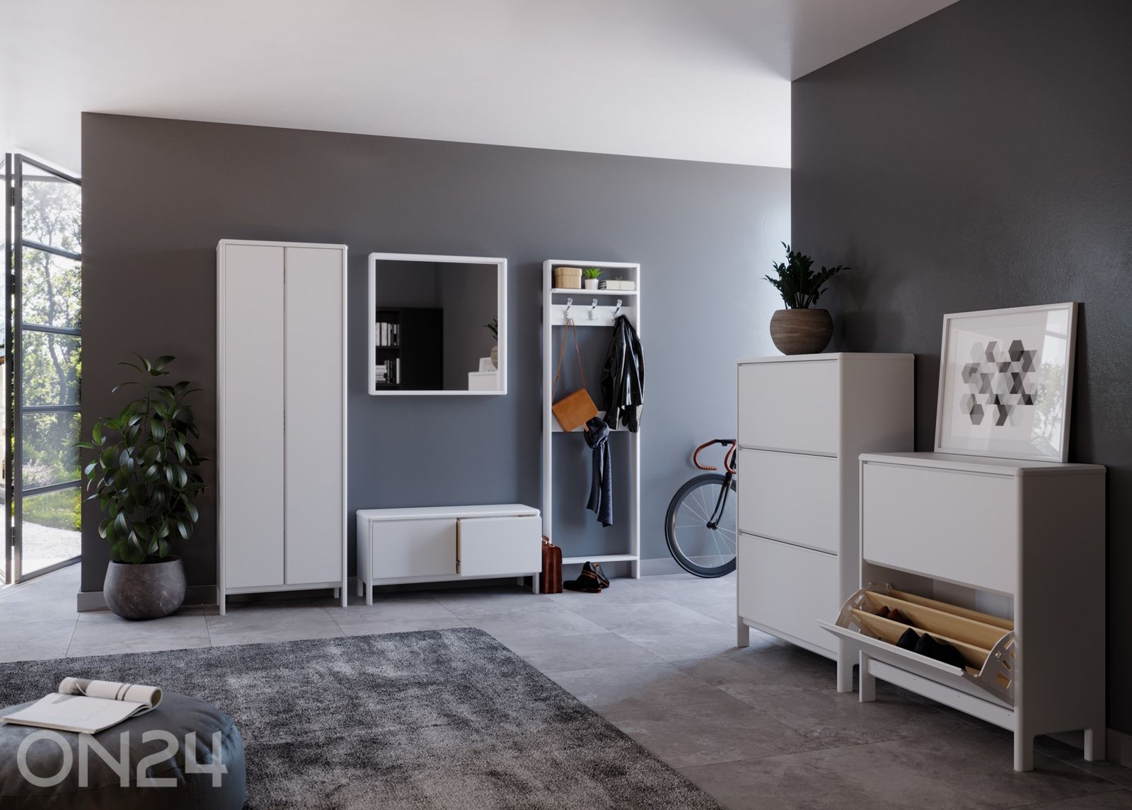 Eteiskaappi Liva kuvasuurennos