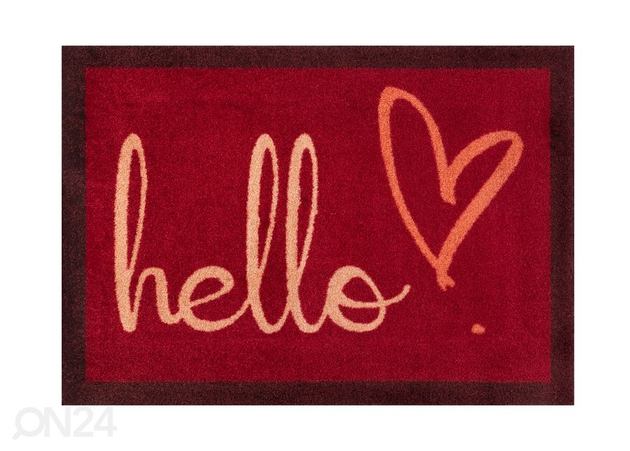 Eteismatto Hello Heart 50x75 cm kuvasuurennos