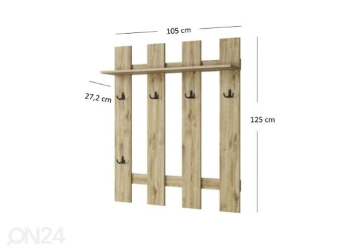 Eteisnaulakko Doorset kuvasuurennos mitat