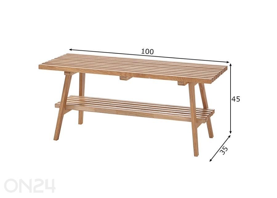 Etupenkki Alwar kuvasuurennos mitat
