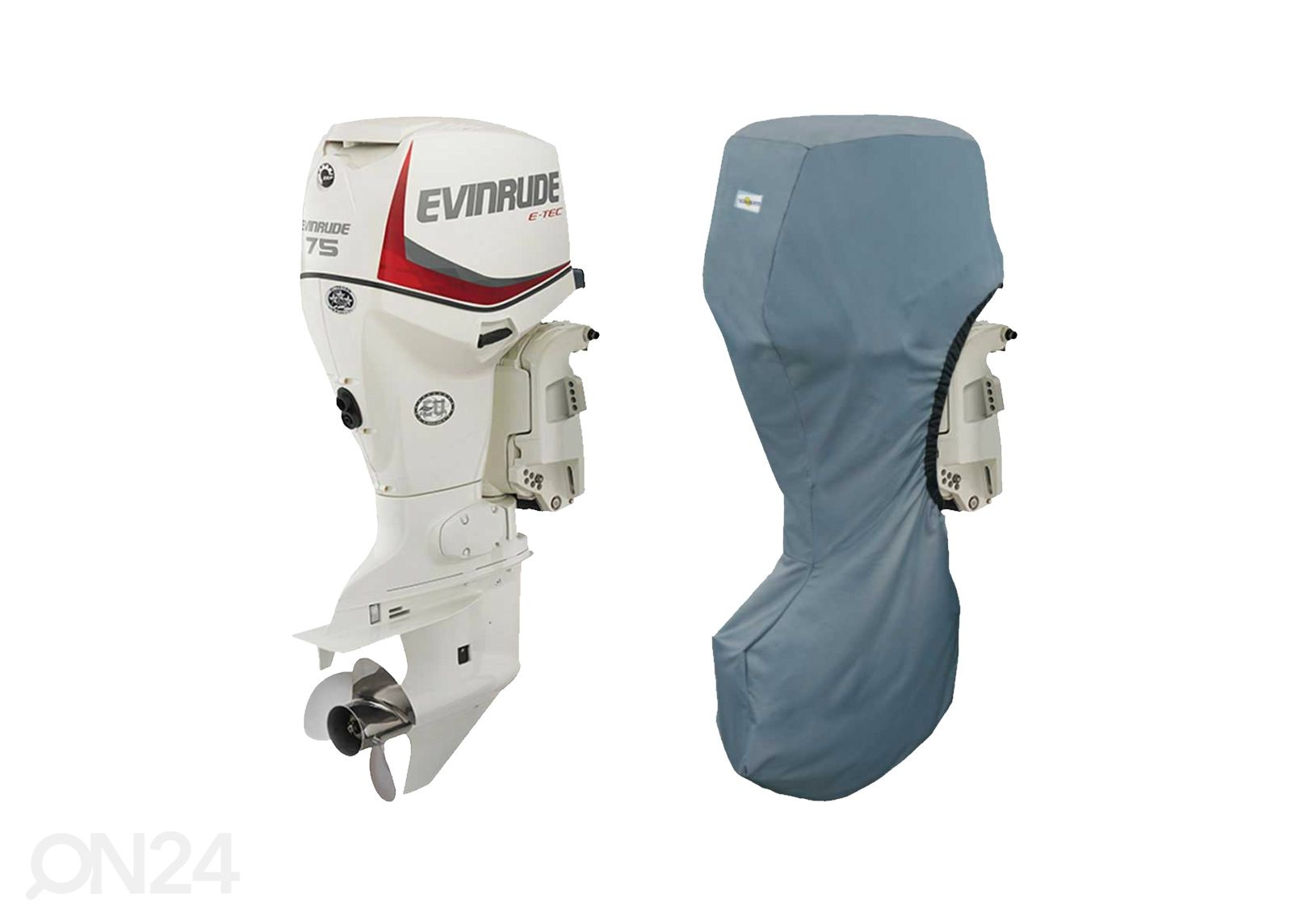 Evinrude perämoottorin peite E-TEC 75-90 hp 25'' 2003- kuvasuurennos