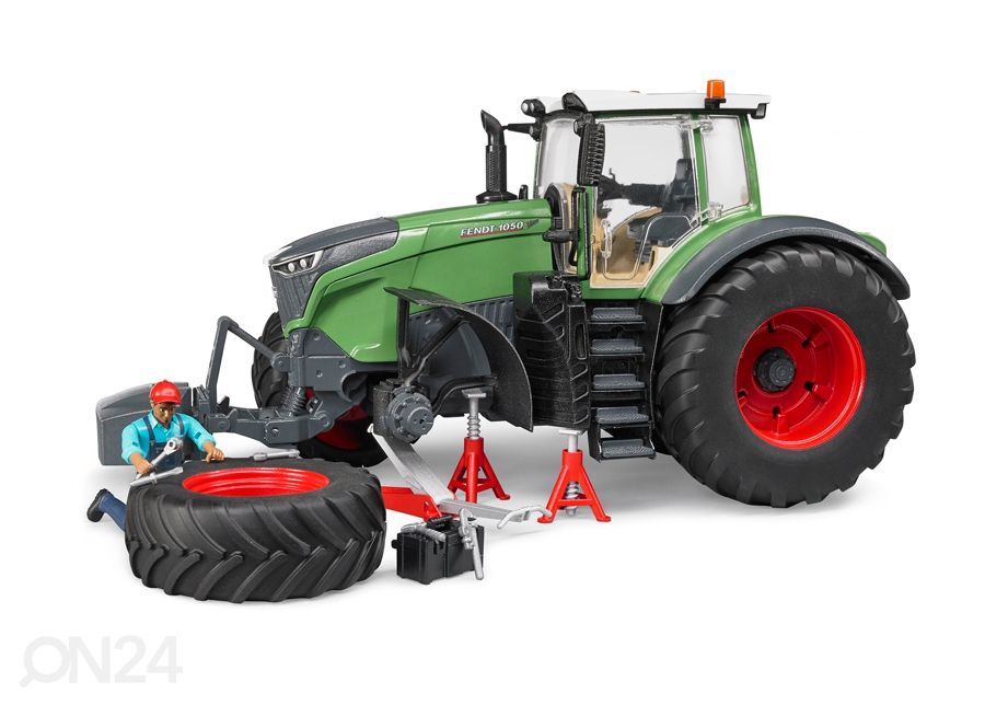 FENDT VARIO 1050+mekaanikko 1:16 BRUDER kuvasuurennos