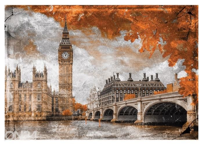 Fleece-kuvatapetti Art Mural Big Ben 416x290 cm kuvasuurennos