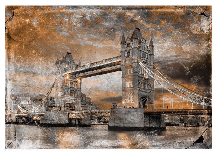 Fleece-kuvatapetti Art Mural Tower Bridge In London 416x290 cm kuvasuurennos