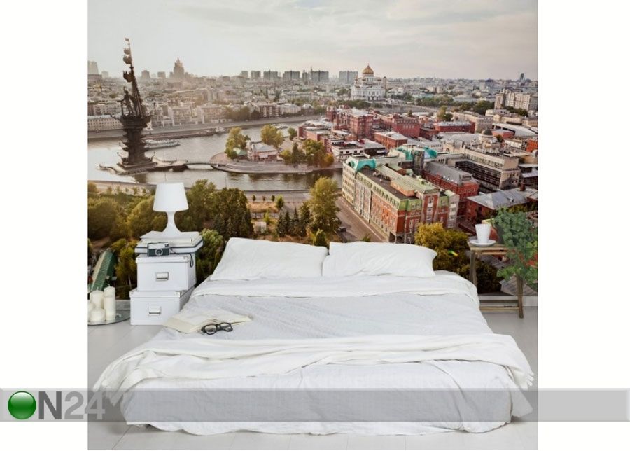 Fleece-kuvatapetti CITY OF MOSCOW kuvasuurennos