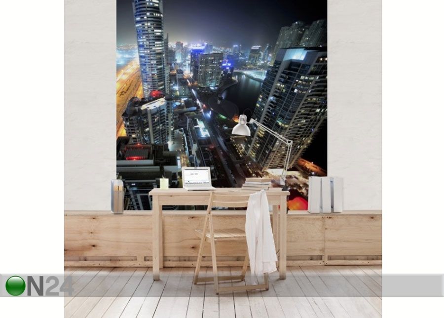 Fleece-kuvatapetti DUBAI LIGHTS kuvasuurennos