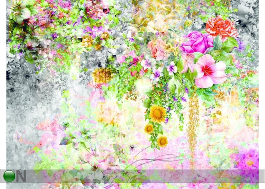 Fleece-kuvatapetti FLOWERS 1, 360x270 cm kuvasuurennos
