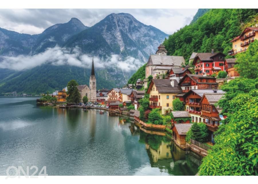 Fleece kuvatapetti Hallstatt Village 400x260 cm kuvasuurennos
