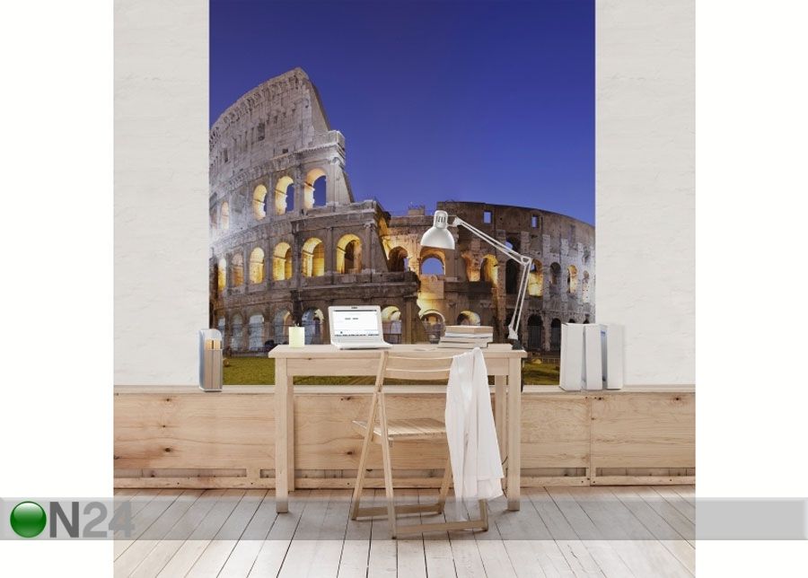 Fleece-kuvatapetti ILLUMINATED COLOSSEUM kuvasuurennos