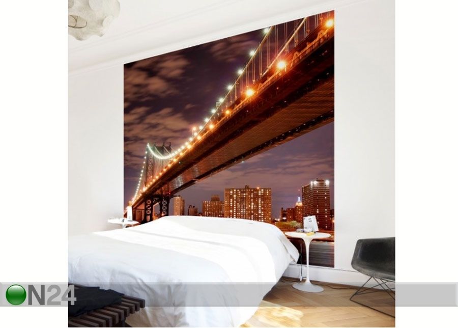 Fleece-kuvatapetti MANHATTAN BRIDGE kuvasuurennos