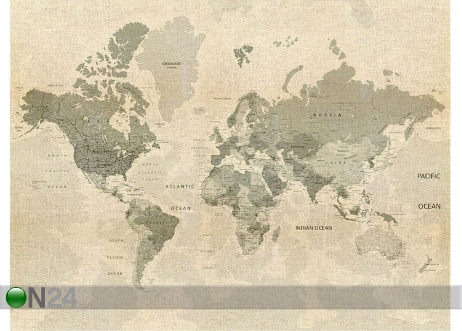Fleece-kuvatapetti MAP 360x270 cm kuvasuurennos