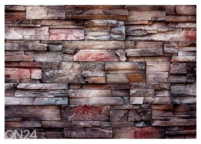 Fleece kuvatapetti Modern Style Stone Bricks Wall and Abstract Textur 400x260 cm kuvasuurennos