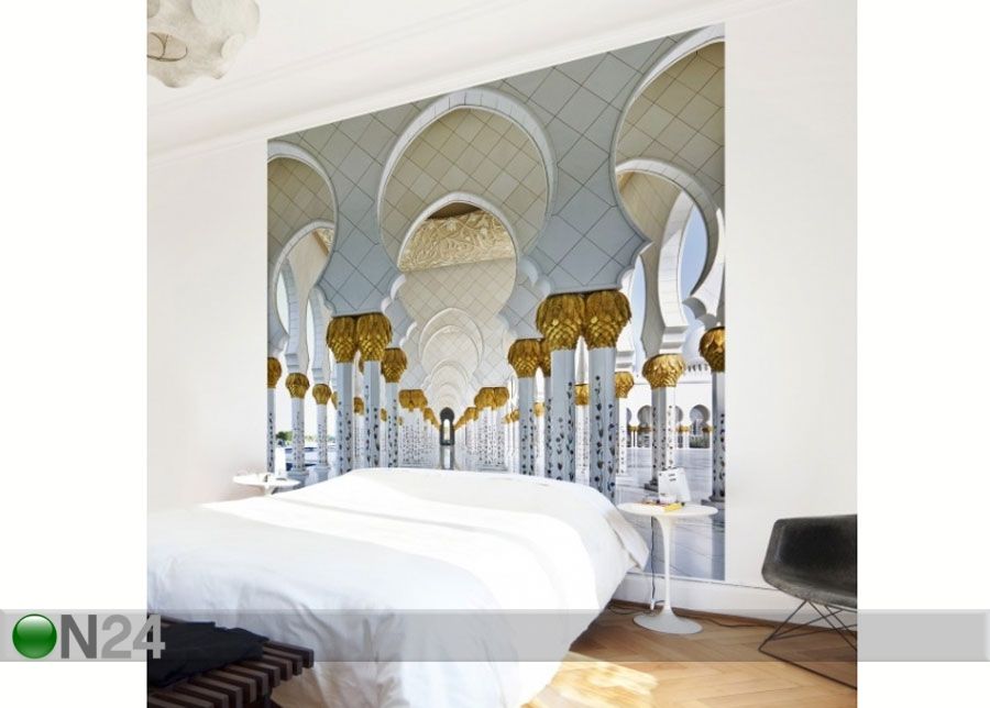 Fleece-kuvatapetti MOSQUE IN ABU DHABI kuvasuurennos