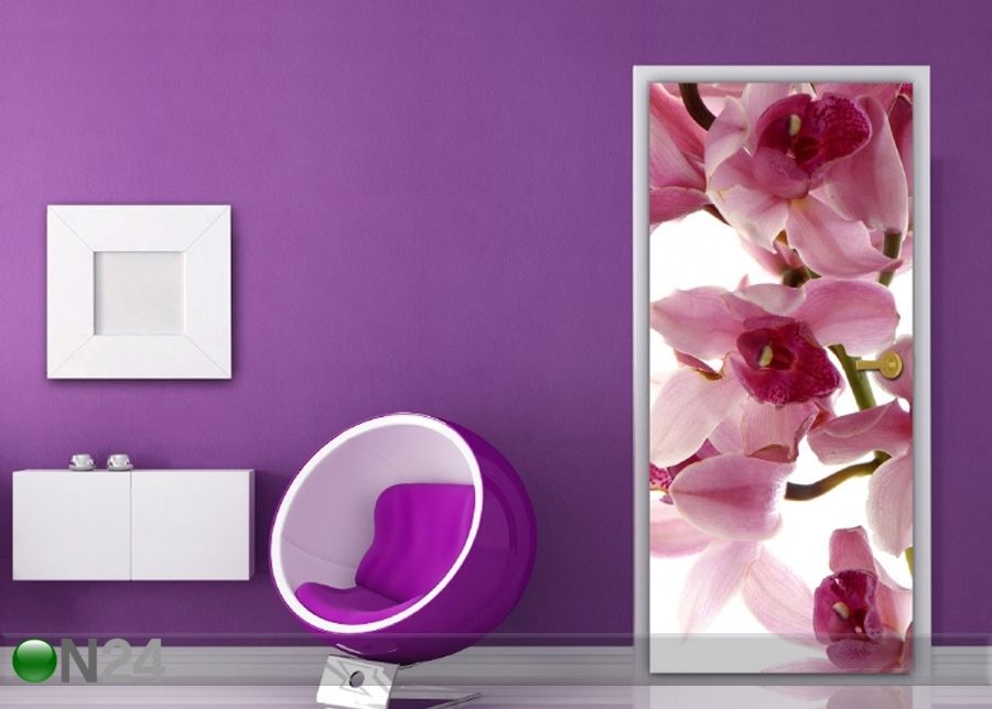 Fleece kuvatapetti Orchids 90x202 cm kuvasuurennos
