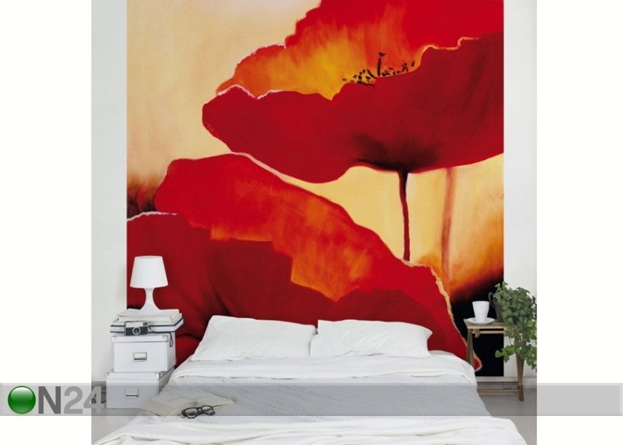 Fleece-kuvatapetti POPPY FAMILY kuvasuurennos