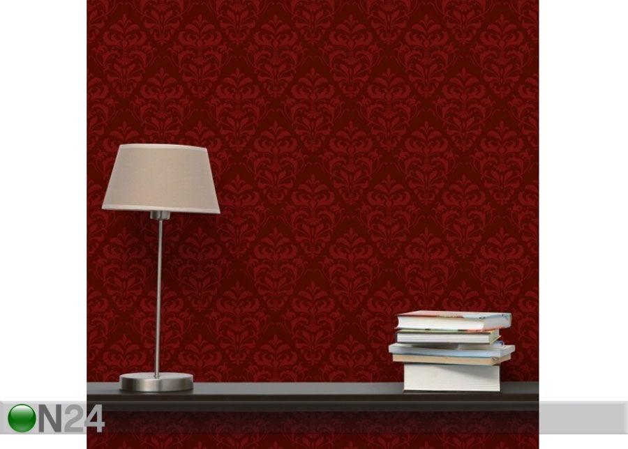Fleece-kuvatapetti Red French Baroque kuvasuurennos