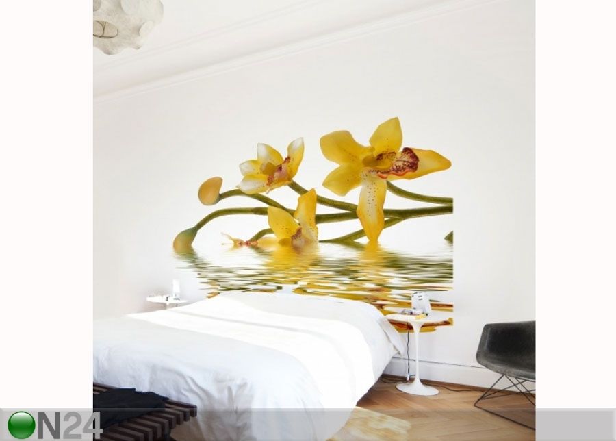 Fleece-kuvatapetti SAFFRON ORCHID WATERS kuvasuurennos