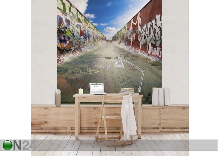 Fleece-kuvatapetti Skate Graffiti kuvasuurennos