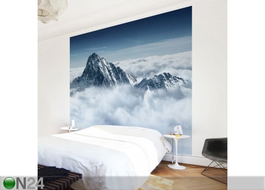 Fleece-kuvatapetti THE ALPS ABOVE THE CLOUDS 288x288 cm kuvasuurennos