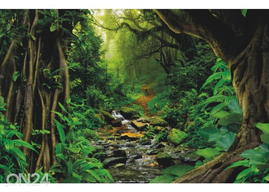 Fleece kuvatapetti Tropical Jungle 416x290 cm kuvasuurennos