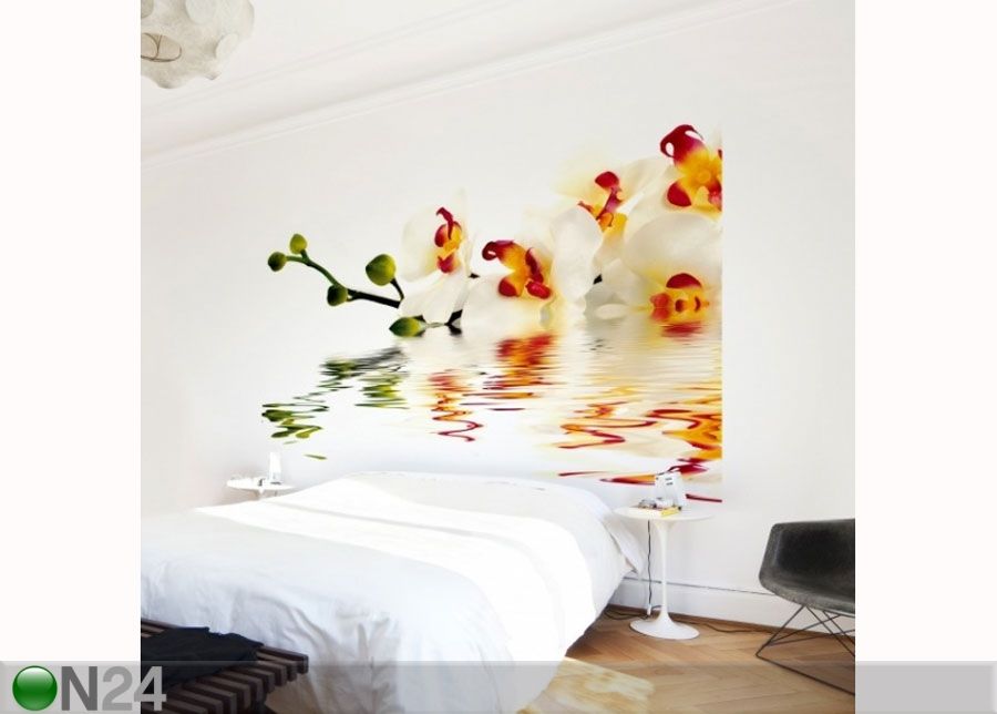 Fleece-kuvatapetti VIVID ORCHID WATERS kuvasuurennos