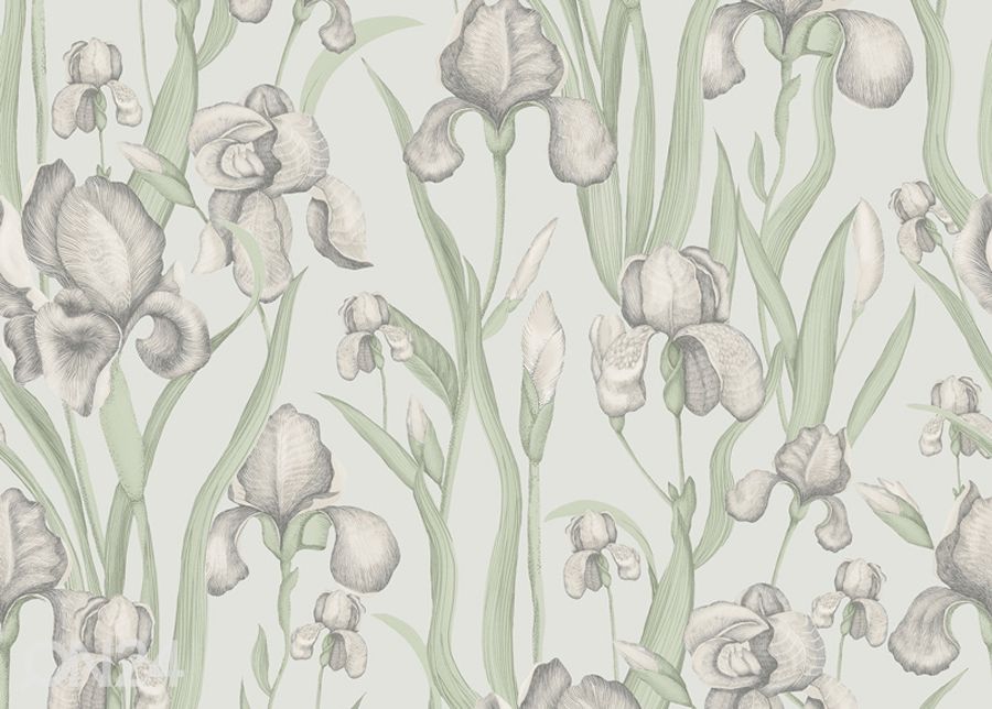Fleecetapetti Iris Whisper kuvasuurennos