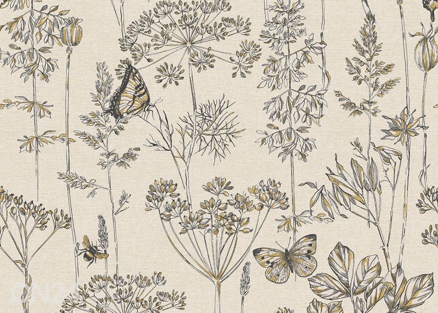 Fleecetapetti Meadow Floral kuvasuurennos