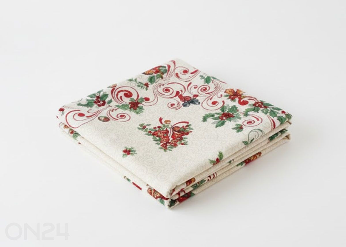 Gobeliinikankainen joululiina Mirra 100x100 cm kuvasuurennos