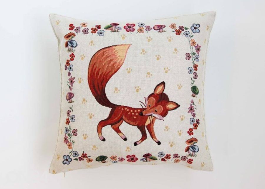 Gobeliinikankainen koristetyyny Fox 45x45 cm kuvasuurennos