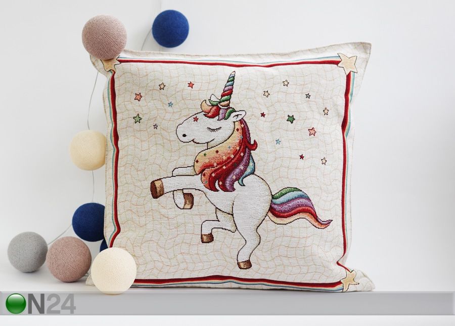 Gobeliinikankainen koristetyyny Rainbow 45x45 cm5 cm kuvasuurennos
