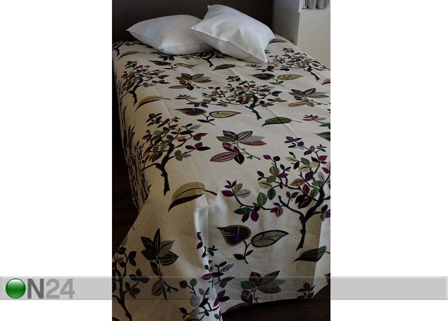 Gobeliinikankainen päiväpeitto ARBOLEDA LIILAT PUUT 240x240 cm kuvasuurennos