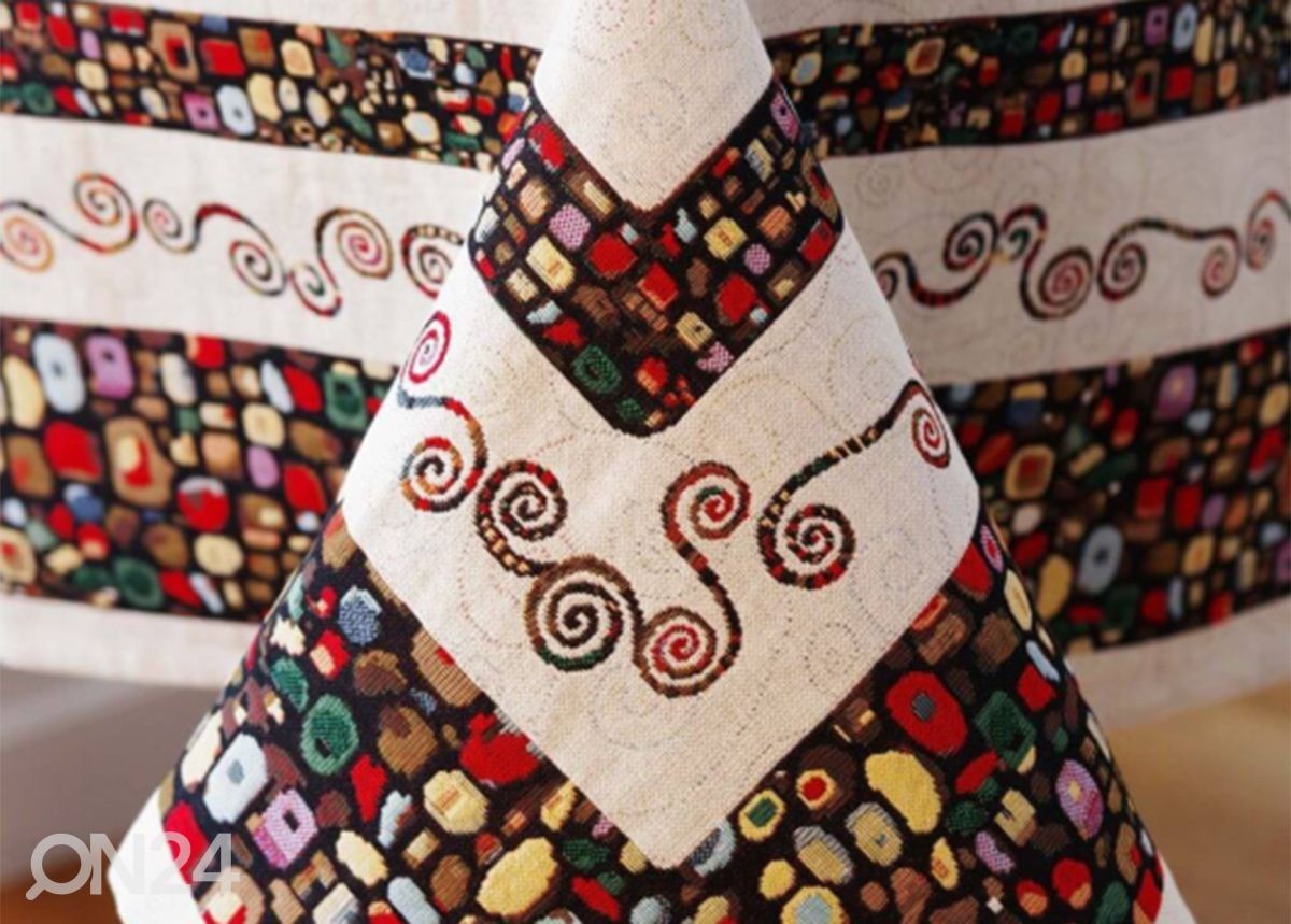 Gobeliinikankainen pöytäliina ART 140x140 cm kuvasuurennos