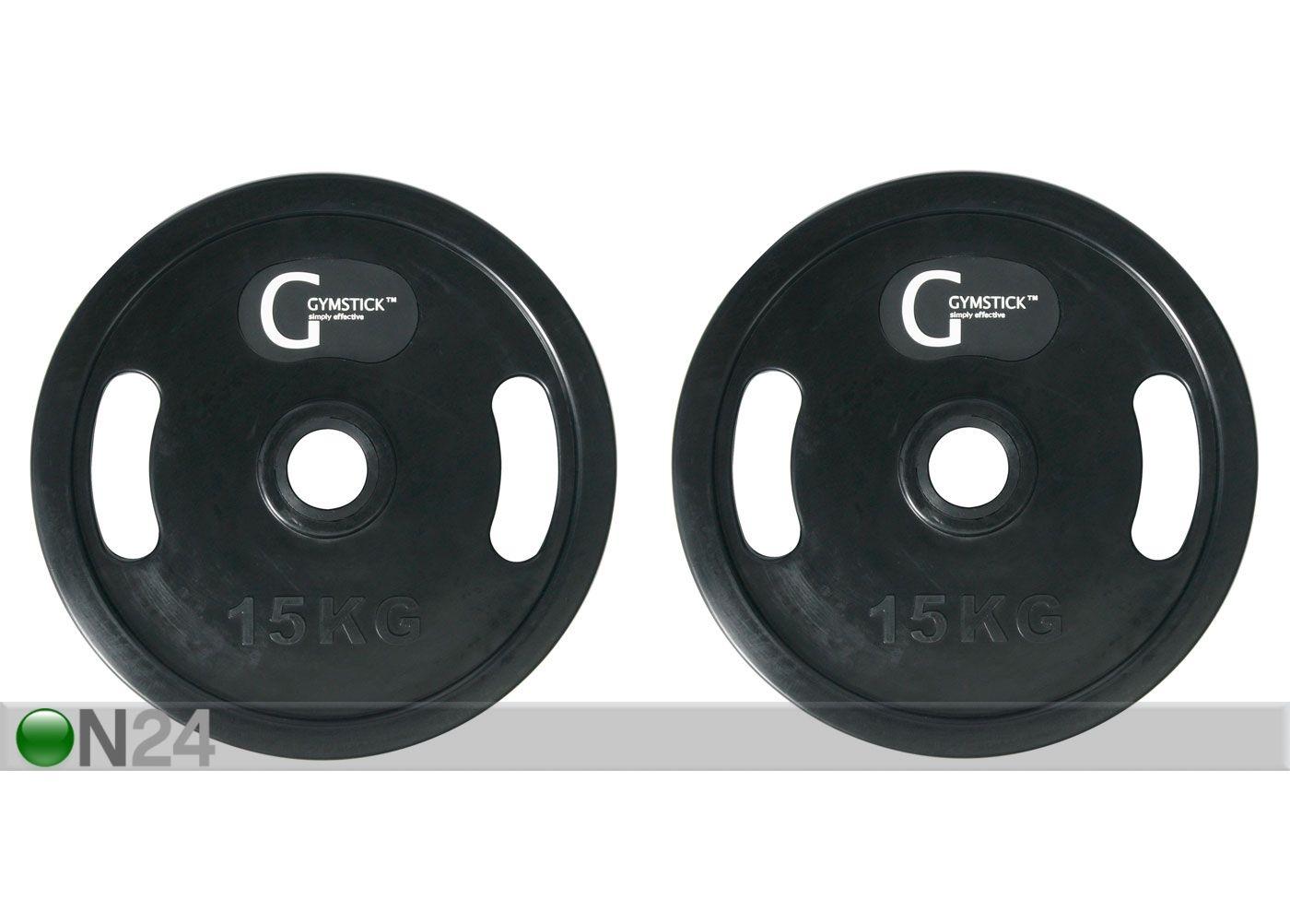 Gymstick Levypaino OLYMPIC 15 kg, 2 kpl kuvasuurennos