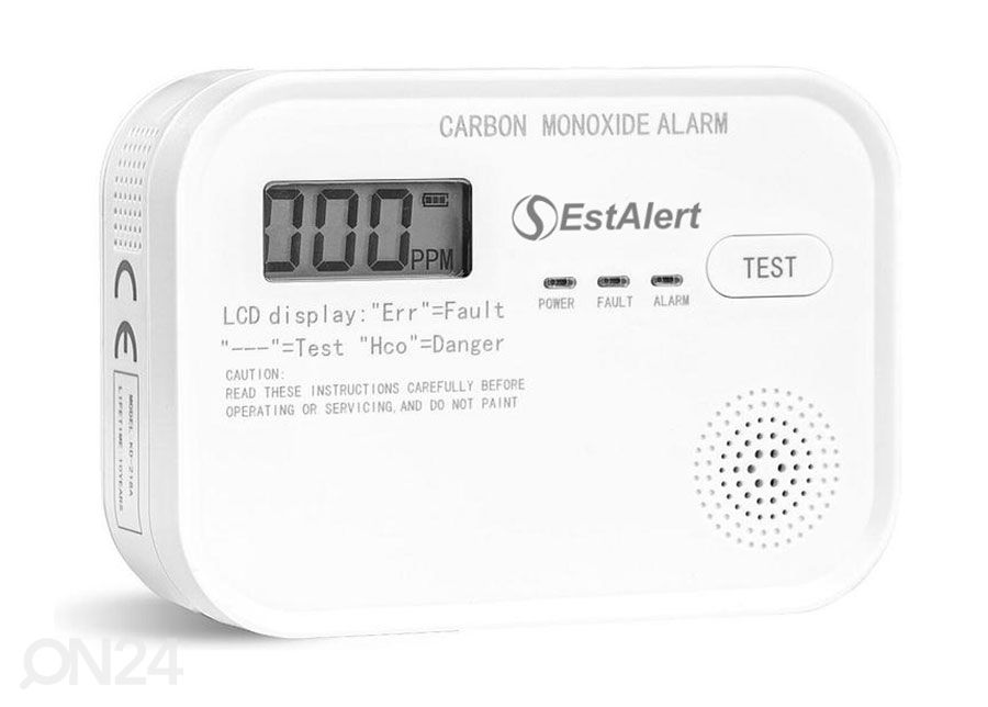 Häkävaroitin EstAlert LCD-näytöllä kuvasuurennos