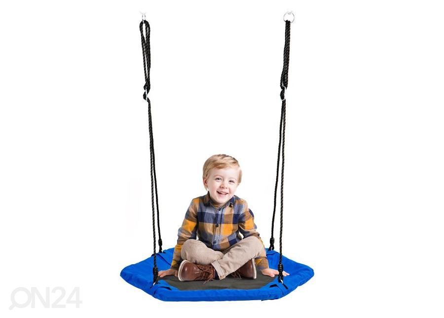 Hämähäkkikeinu neliönmuotoinen Ecotoys 95 cm sininen kuvasuurennos