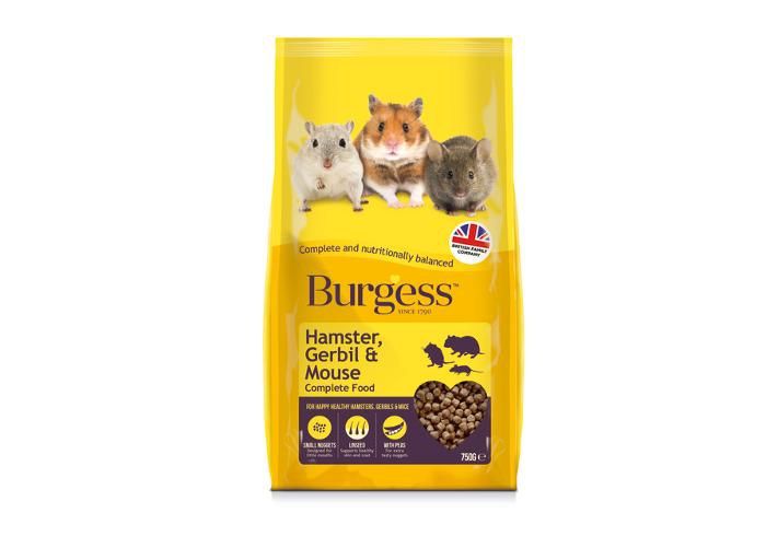 Hamsterin ja hiiren 750 g täysravinto kuvasuurennos
