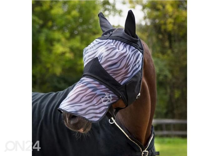 Hevosen kärpäsmaski XXL Zebra kuvasuurennos