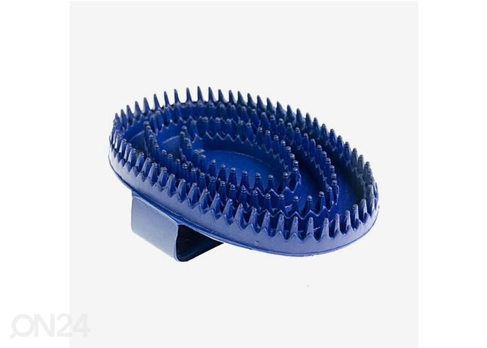 Hevosen kumiharja curry comb sininen kuvasuurennos