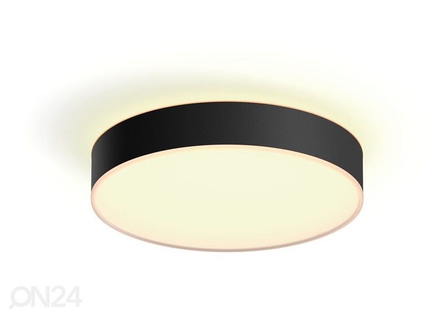 Hue White ambiance Enrave S älykäs kattovalaisin mustalla kaukosäätimellä Ø 26,1 cm kuvasuurennos