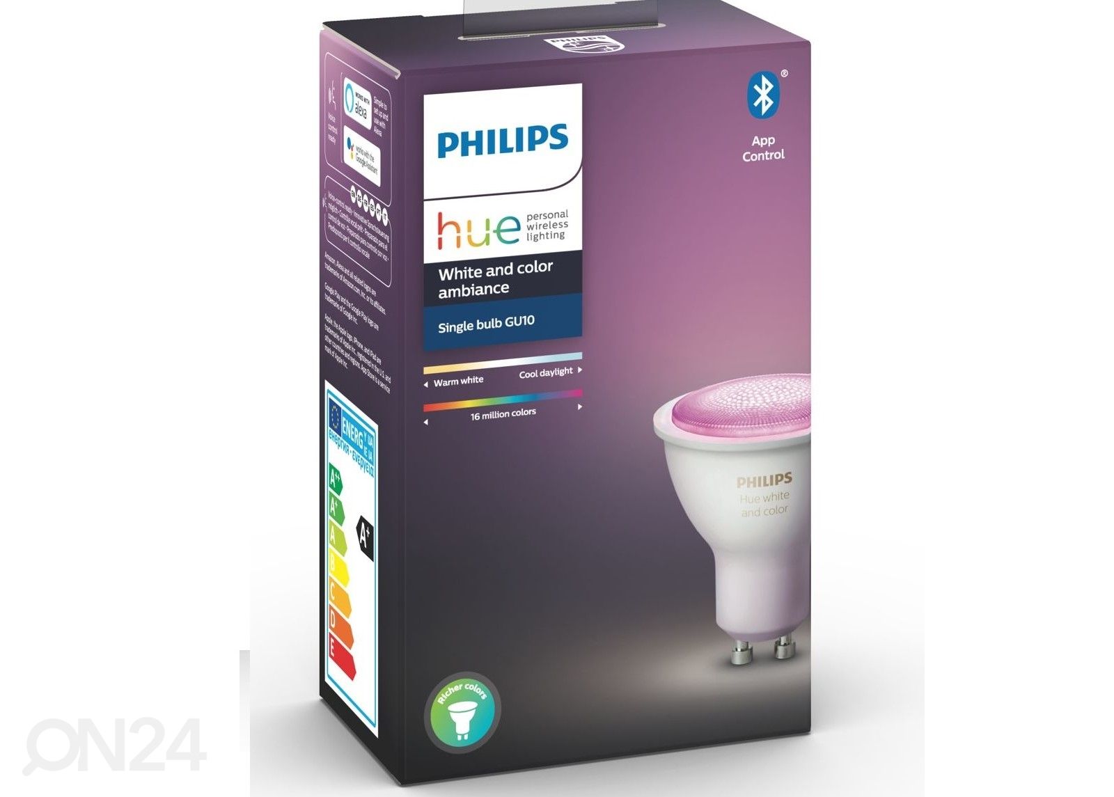 Hue White and Color ambiance sähkölamppu GU10 5,7 W kuvasuurennos