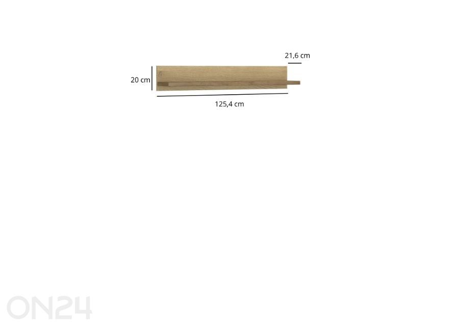 Hylly Denzel 125,4 cm kuvasuurennos