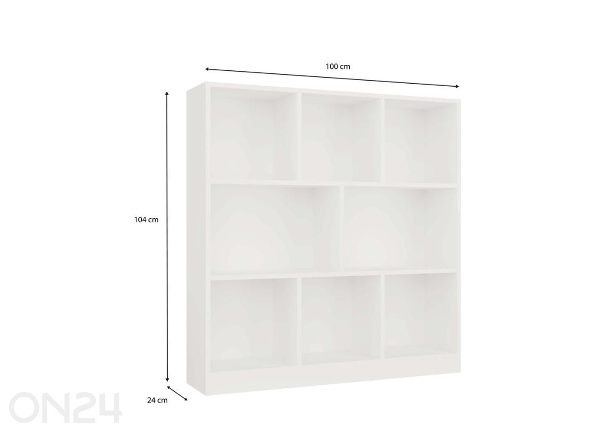 Hylly Havre 100 cm kuvasuurennos mitat