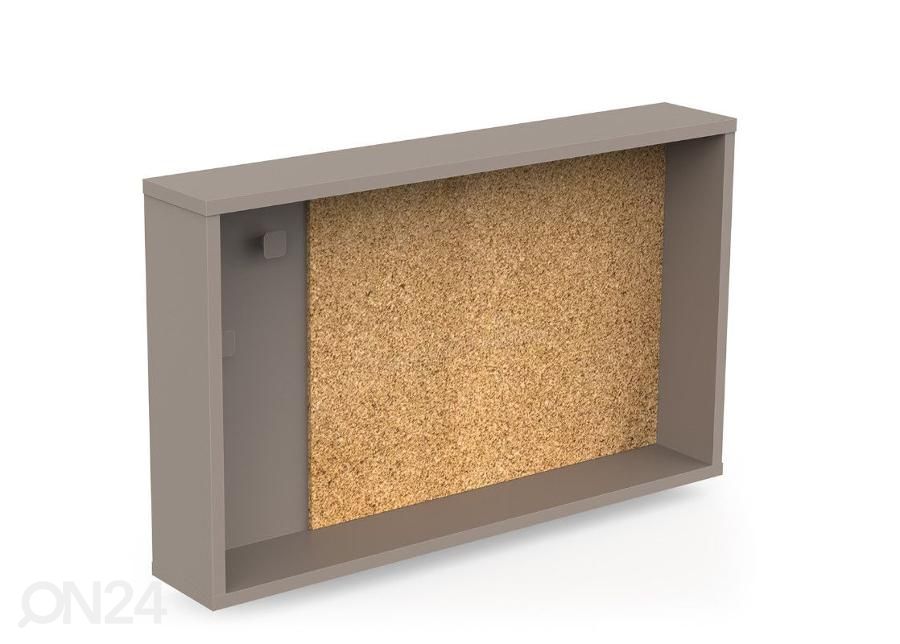 Hylly + korkitaulu + LED-valaistus Camillia kuvasuurennos