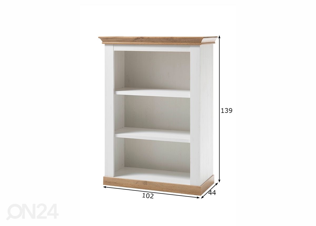 Hylly Landhaus 102 cm kuvasuurennos mitat