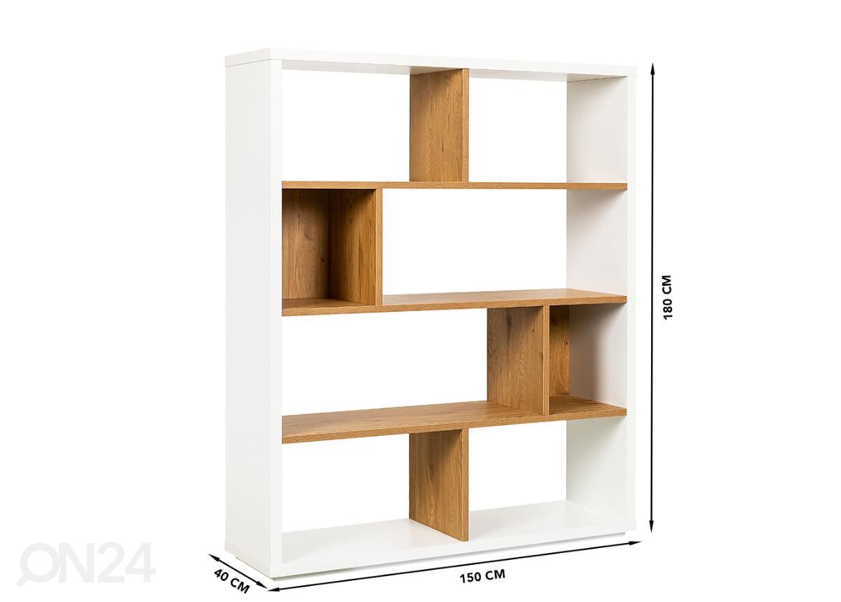 Hyllykkö 150 cm kuvasuurennos mitat