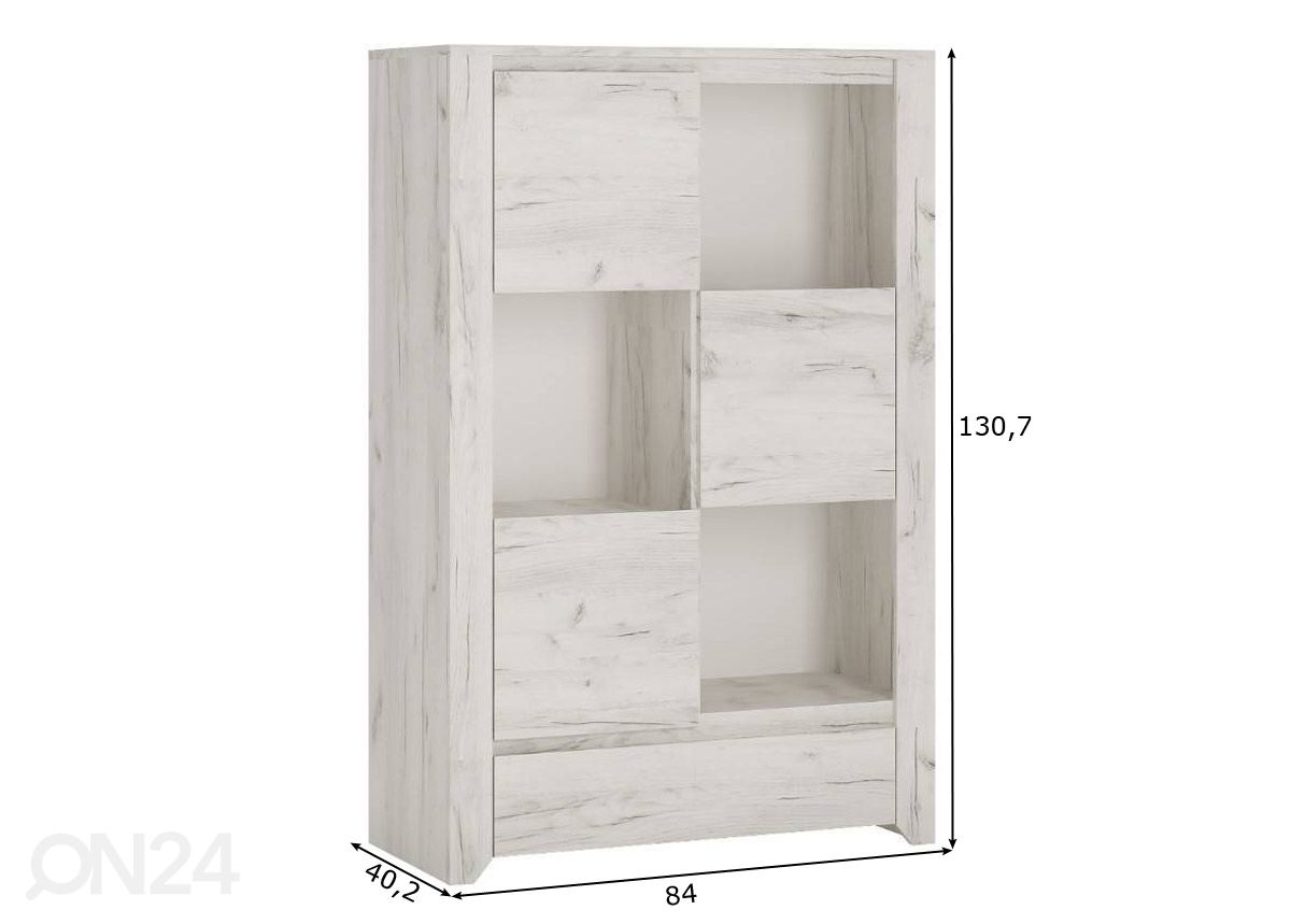 Hyllystö Angel 84 cm kuvasuurennos mitat